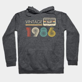 Vintage 1986 Limited Edition Cassette Hoodie